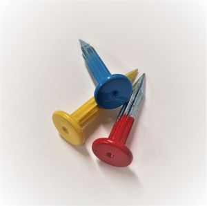 coloured pk type nails