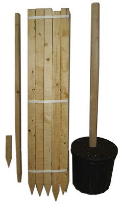wooden survey pegs